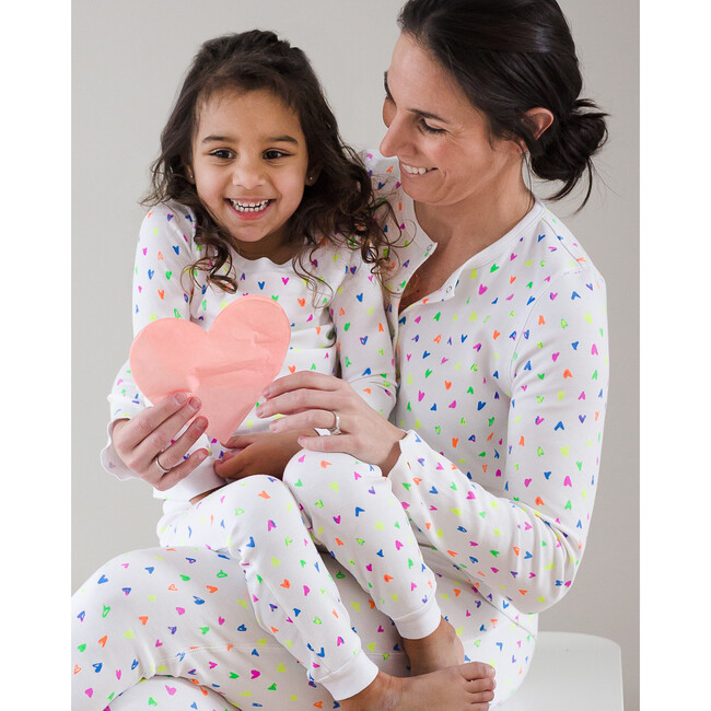 The Nightly Pajama Set, Neon Hearts - Pajamas - 2