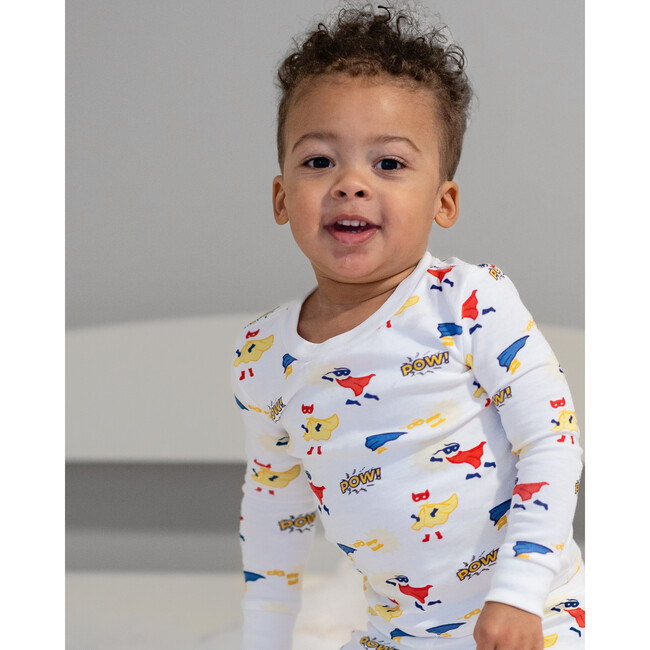 Long Sleeve Pajama Set, Superheroes - Pajamas - 2