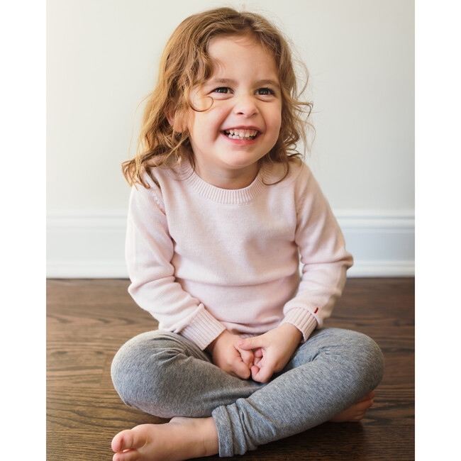 The Crew Neck Sweater, Pink - Sweaters - 3