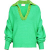 Women's Avika Knit, Kelly Green - Sweaters - 1 - thumbnail