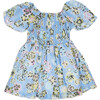 Mini Glenda Dress, Chalk Floral Oxford Blue Multi - Dresses - 1 - thumbnail