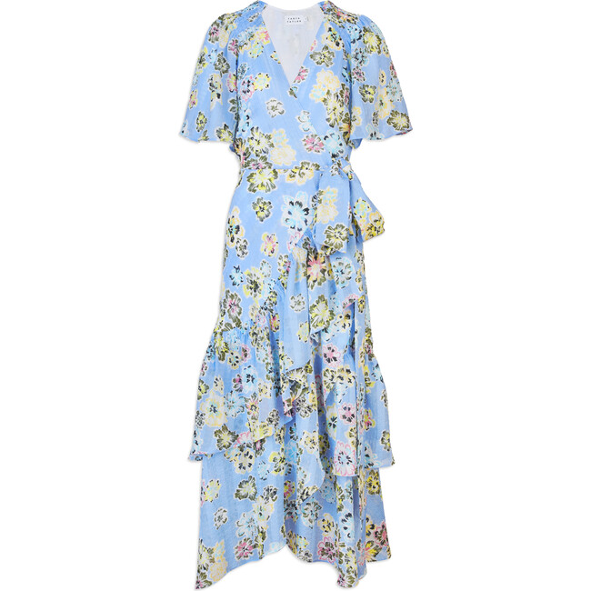 Women's Brittany Dress, Chalk Floral Oxford Blue Multi - Dresses - 1