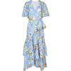 Women's Brittany Dress, Chalk Floral Oxford Blue Multi - Dresses - 1 - thumbnail