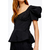Women's Aliyah Top, Black - Blouses - 3