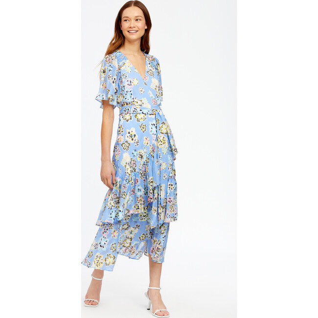 Women's Brittany Dress, Chalk Floral Oxford Blue Multi - Dresses - 3