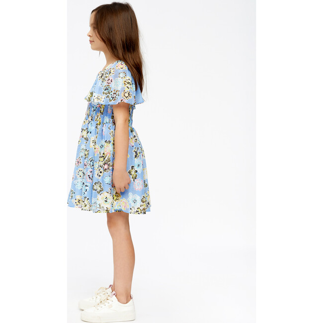 Mini Glenda Dress, Chalk Floral Oxford Blue Multi - Dresses - 4