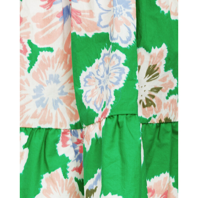 Mini Marisol Dress, Chalk Floral Kelly Green Multi - Dresses - 6