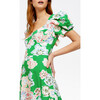 Women's Danielle Dress, Chalk Floral Kelly Green Multi - Dresses - 6