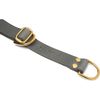 Butter Leather Retriever Dog Collar, Timeless Grey and Gold - Collars, Leashes & Harnesses - 3