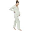 Women's CloudLuxe Classic Pajama Set, Sage - Pajamas - 1 - thumbnail