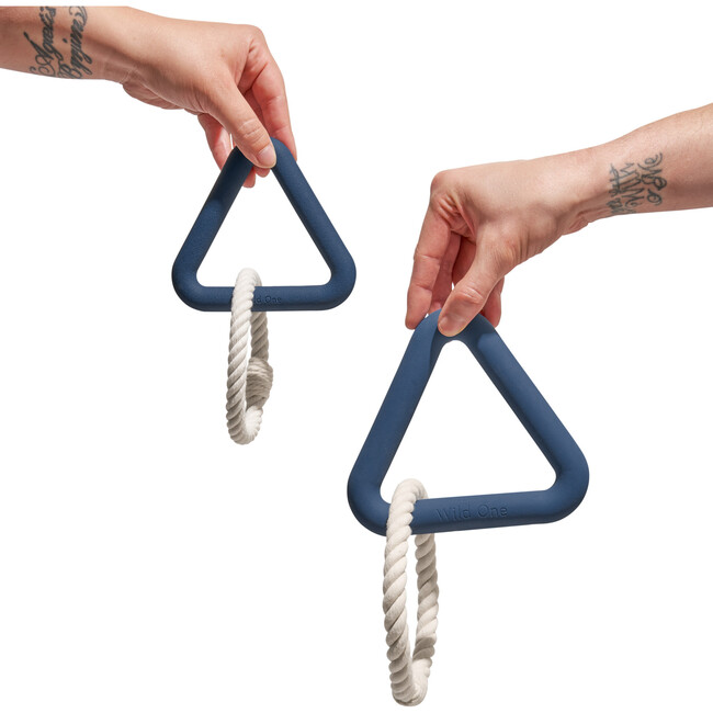 Triangle Tug Toy, Blue - Pet Toys - 3