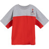 Colorblocked Athletic Tee, Grey & Red Spidey - Tees - 1 - thumbnail
