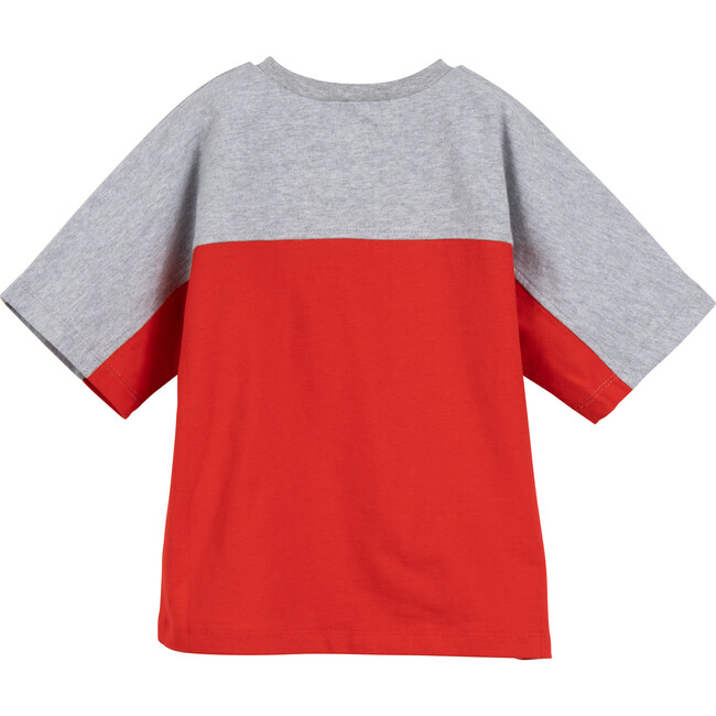 Colorblocked Athletic Tee, Grey & Red Spidey - Tees - 3