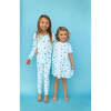 Gummy Bears Short Sleeve Lounge Dress, Blue - Loungewear - 4