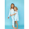 Gummy Bears Short Sleeve Lounge Dress, Blue - Loungewear - 5