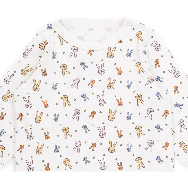 The Easter Top with Long Sleeves, White - Pajamas - 2