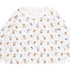 The Easter Top with Long Sleeves, White - Pajamas - 2