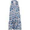 Women's Sienna Sleeveless, Vintage Blue Flowers - Dresses - 1 - thumbnail