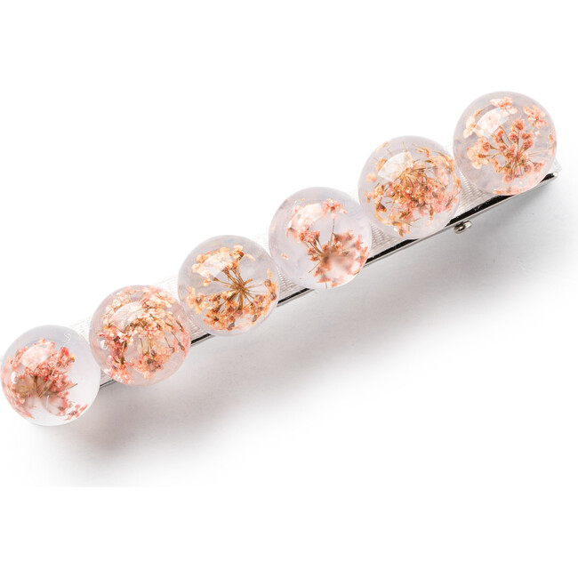 Whisper Beaded Baby's Breath Clip, Pink - Hair Accessories - 1