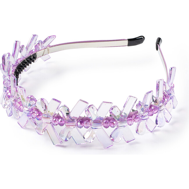 Sophia Resin Bow Headband, Lavender