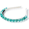 Whisper Beaded Baby's Breath Headband, Teal - Hair Accessories - 1 - thumbnail