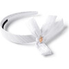 Forever Eyelet Side Bow Headband, White - Hair Accessories - 1 - thumbnail