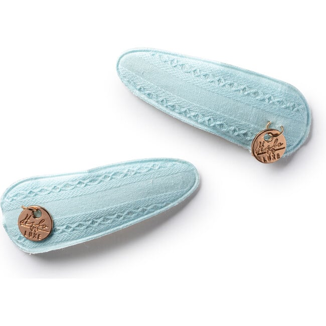 Forever Eyelet Double Clip Set, Powder Blue