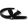 Forever Eyelet Side Bow Headband, Black - Hair Accessories - 1 - thumbnail