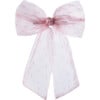 Emma Organza Long Tail Clip, Pink - Hair Accessories - 1 - thumbnail