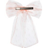 Emma Organza Long Tail Clip, Peach - Hair Accessories - 2