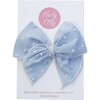 Lottie Bow, Blue Swiss Dot - Hair Accessories - 1 - thumbnail