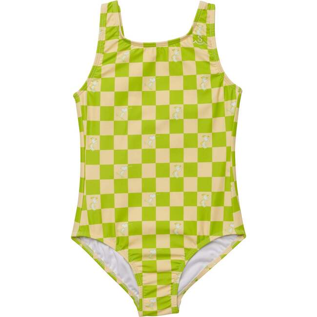 Seaesta Surf x Peanuts® Snoopy Checker Swimsuit, Lime