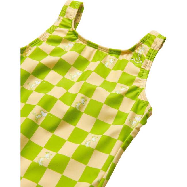 Seaesta Surf x Peanuts® Snoopy Checker Swimsuit, Lime