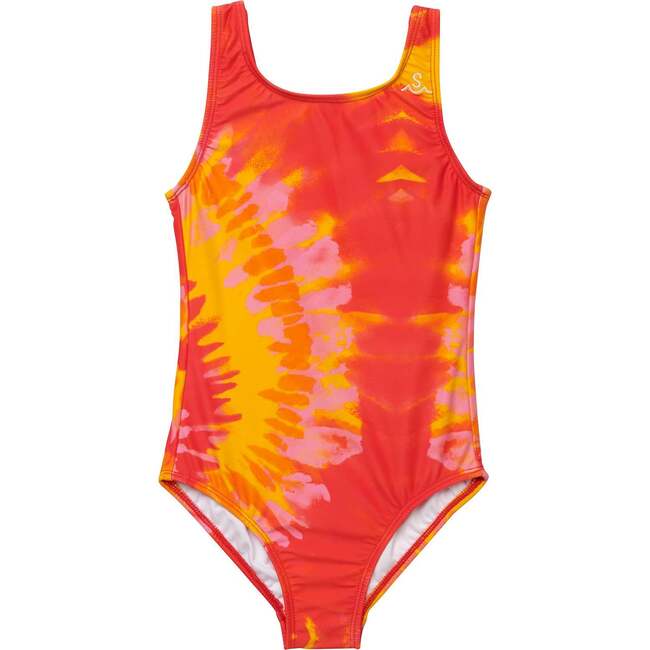 Sea Ripple Swimsuit, Sunrise Tie Dye