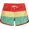 Triple Scoop Boardshorts, Caribbean - Swim Trunks - 1 - thumbnail