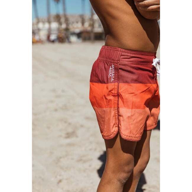 Triple Scoop Boardshorts, Berry - Swim Trunks - 5