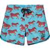 Zebre Boardshorts, Turquoise - Swim Trunks - 1 - thumbnail