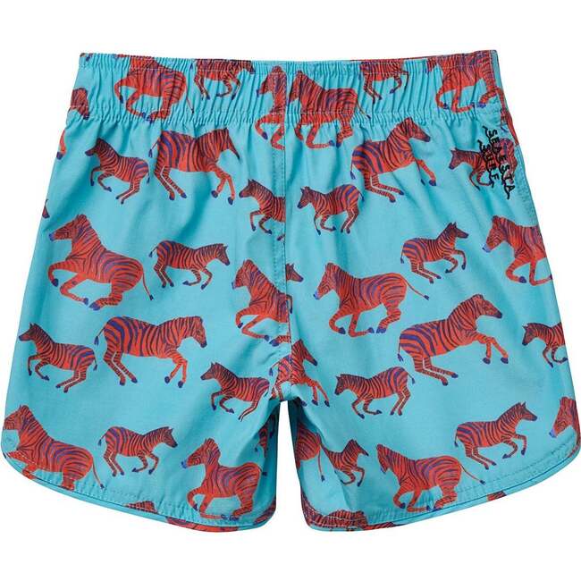 Zebre Boardshorts, Turquoise - Swim Trunks - 3