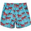 Zebre Boardshorts, Turquoise - Swim Trunks - 3
