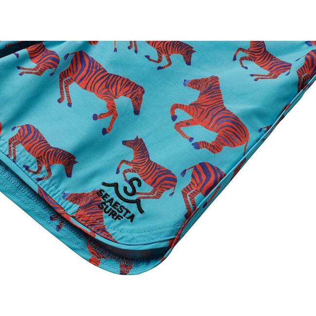 Zebre Boardshorts, Turquoise - Swim Trunks - 4