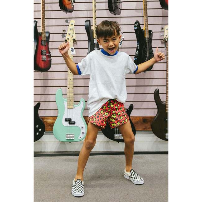 Calico Crab Boardshorts, Red Tide - Swim Trunks - 5