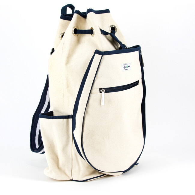 Hamptons Tennis Backpack, Blueberry - Backpacks - 5