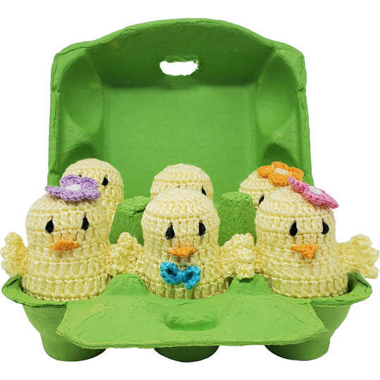 Crochet Easter Chicks, Set of 6 - Accents - 1