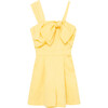 One Shoulder Romper, Yellow - Rompers - 1 - thumbnail