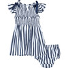 Babydoll Shift Dress, Navy - Dresses - 1 - thumbnail
