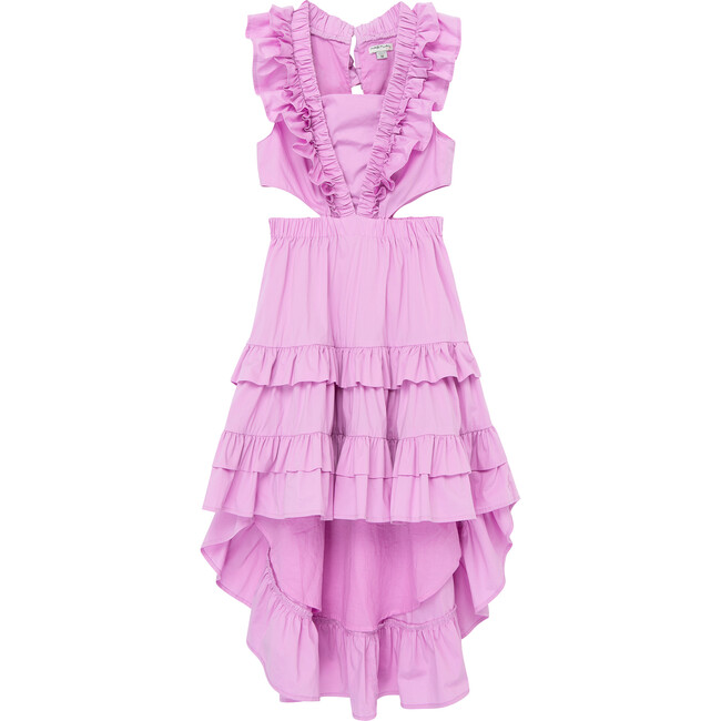 High-Low Maxi Dress, Purple - Dresses - 1