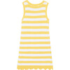 Striped Crochet Dress, Yellow - Dresses - 2