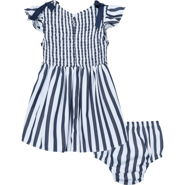 Babydoll Shift Dress, Navy - Dresses - 2