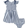 Babydoll Shift Dress, Navy - Dresses - 2 - thumbnail