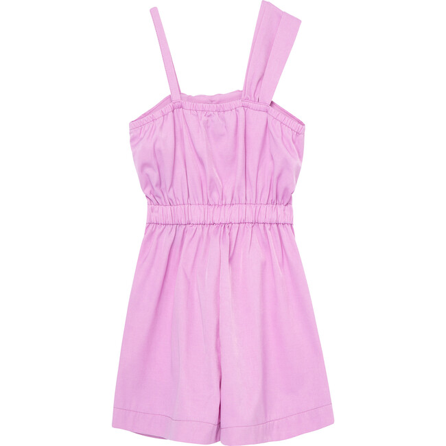 One Shoulder Romper, Purple - Rompers - 2